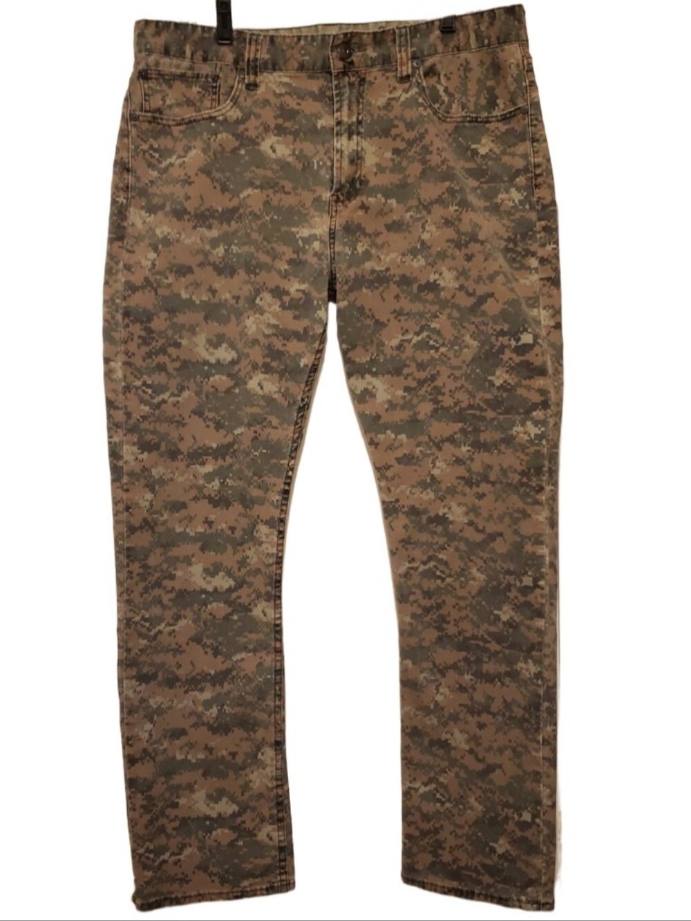 Bullhead Camouflage Men's Pants - Green Camo Gravels Slim 36x32